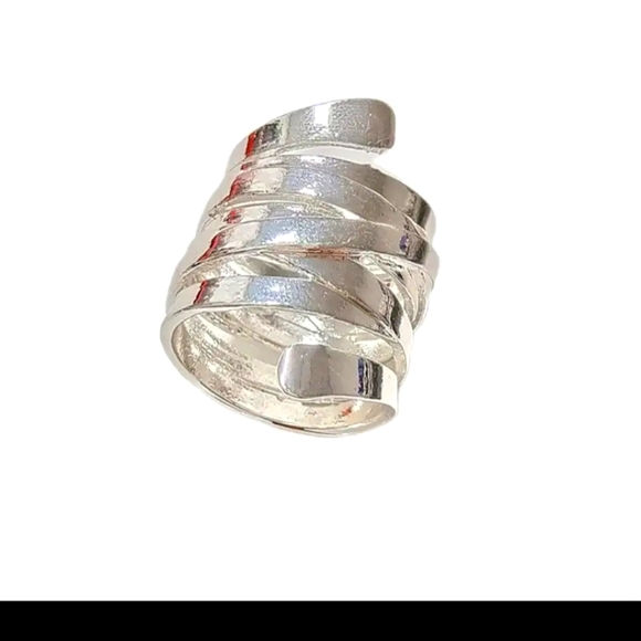 925 Silver Wrap Boho Chic Ring SIZE 7 - Picture 7 of 8